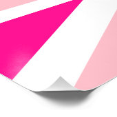 Poster Union Jack Rose Foncé (Coin)