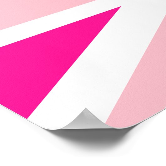 Poster Union Jack rose profond (Coin)