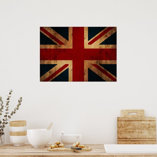 Poster Union Jack vintage (Cuisine)
