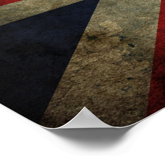 Poster Union Jack - Worn (Coin)