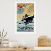 Poster Union Line of New Zealand (Cuisine)
