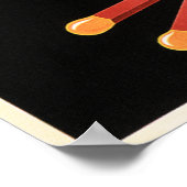 Poster UNION MATCH Bruxelles Belgique Bâtons de Match Art (Coin)