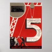 Poster Union soviétique Propagande 1933 (Devant)