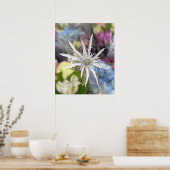 Poster unique à fleurs (Cuisine)