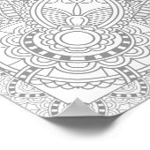 Poster Unique Doodle Floral Art 2 (Coin)