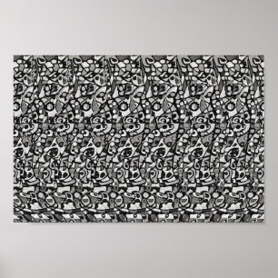 Poster Unique Figure - Hidden 3D print