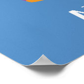 Poster Unique la licorne debout Fière (Coin)