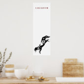 Poster unique Motivational Freedom Horse (Cuisine)