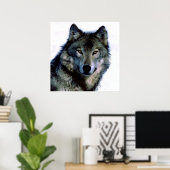 Poster Unique Motivationnel Freedom Wolf (Bureau à domicile)