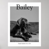 Poster Unique Pet Portrait Magazine Photo personnalisée (Devant)