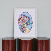 Poster unique pour adultes - Escargot et champigno