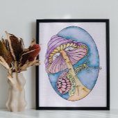 Poster unique pour adultes - Escargot et champigno