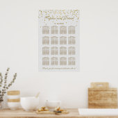 Poster Unique Royal Gold Foil Mariage (Cuisine)