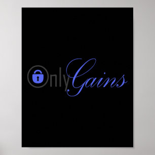 Poster Uniquement Gains Fitness Studio