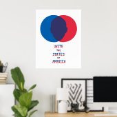 Poster Unir les États-Unis d'Amérique (Bureau à domicile)