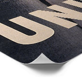 Poster Unis Nous Sommes Forts Unis Nous Gagnerons (Coin)