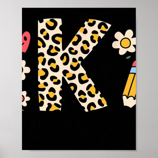 Poster Unité Day Design Kindness Orange Enseignant Enfant (Devant)