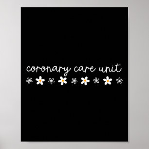 Poster Unité de soins coronaires Faisy Retro Daisy Unité