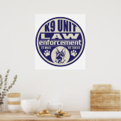 Poster Unité K9 En Chiens Nous Avons Confiance En Bleu (Cuisine)