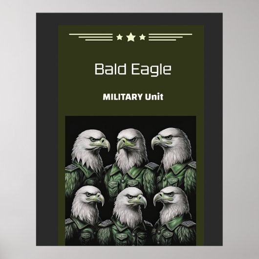 Poster Unité militaire de Bald Eagle (Devant)