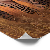 Poster Unité rayée : zèbres debout ensemble (Coin)