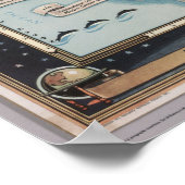 Poster United States Map Ship the Skyway via Air Express (Coin)