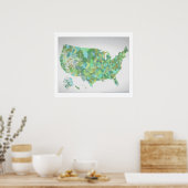 Poster United Zipcodes of Craigslist (Cuisine)