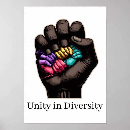 Poster Unity in Diversity (Devant)