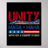 Poster Unity Maha Nous avons un pays pour sauver Fl améri (Devant)