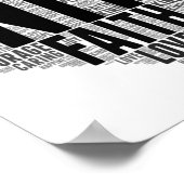 Poster Unity Wordcloud Be Kind Stop Buller Orange Unity (Coin)