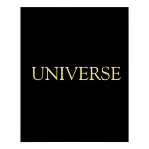 Poster Univers ajouter le nom texte motivation spirituell