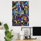 Poster Univers bidimensional II (Bureau à domicile)