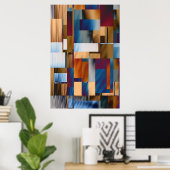 Poster Univers bidimensionnel. (Bureau à domicile)