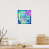 Poster Univers bleu (Cuisine)