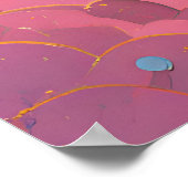 Poster Univers cosmique futuriste atomique (Coin)