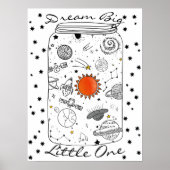 Poster Univers dans un pot Rêve grand petit un (Devant)