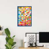 Poster Univers de bonbons (Bureau à domicile)