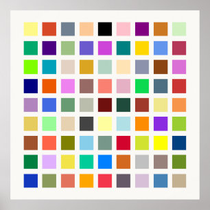 Poster Univers des couleurs, l'arc-en-ciel et plus - 81 n