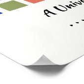 Poster Univers des couleurs, l'arc-en-ciel et plus - 81 n (Coin)