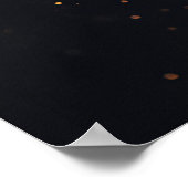 Poster Univers musical abstrait en spirale (Coin)
