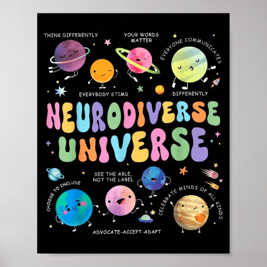 Poster Univers neurodiverse Sensibilisation à l'autisme C (Devant)