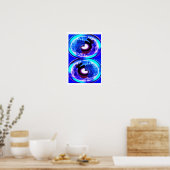 Poster Univers parallèles dans l'art au clair de lune (Cuisine)