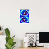 Poster Univers parallèles dans l'art au clair de lune (Bureau à domicile)