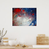 Poster Universe - Art Abstrait Cosmos Voie Lactée (Cuisine)