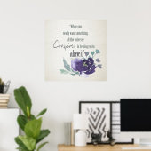 POSTER UNIVERSE VOUS CONSPIRE À ATTEINDRE LE BLEU D'ENCRE (Bureau à domicile)