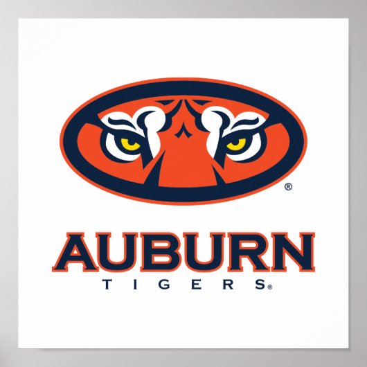 Poster Université d'Auburn | Auburn Tigers (Devant)