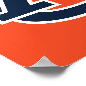Poster Université d'Auburn | Auburn UA Logo (Coin)