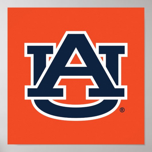 Poster Université d'Auburn | Auburn UA Logo (Devant)