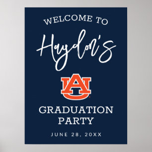 Poster Université d'Auburn   Graduation Party