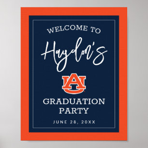 Poster Université d'Auburn   Graduation Party